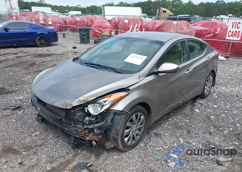 2012 Hyundai Elantra Gls z USA, uszkodzony, nr VIN 5NPDH4AE9CH118972